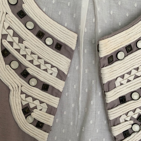 Anthropologie Cidra Embellished Crop Jacket - Picture 4 of 6